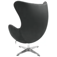 Кресло EGG CHAIR графит, искусственная замша