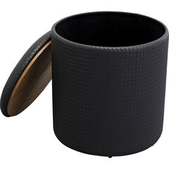 Пуф Venezia Storage Black Ø40 см