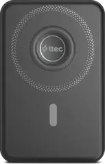 Внешний аккумулятор TTEC ReCharger M 10000mAh MagSafe Compatible PD 20W Wireless Powerbank подст, черный