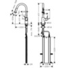 Hansgrohe 73863000 Смеситель для кухни с выдвижным изливом и лейкой