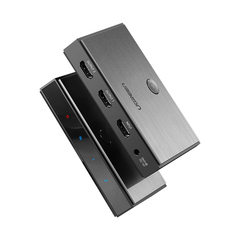 Переключатель  UGREEN CM217 (50966) 2 In 1 Out HDMI Switcher 4K@60Hz - Black