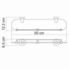 WasserKRAFT Isen K-4044 Полка косметическая, цвет: хром