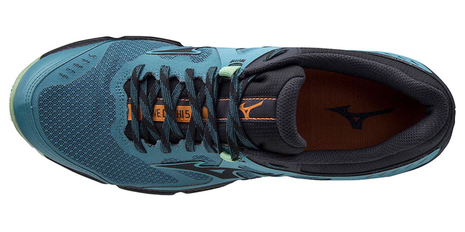 Mizuno Wave Daichi 5 GoreTex беговые кроссовки мужские черные-синие(РАСПРОДАЖА) - 4