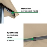 Тент шатер Green Glade 3x3