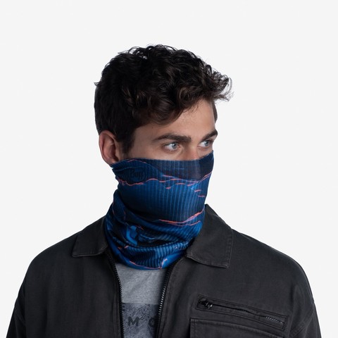 Картинка бандана-труба Buff thermonet S Wave Blue - 5