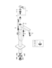 GROHE Eurocube 23672001 Смеситель для ванны напольный