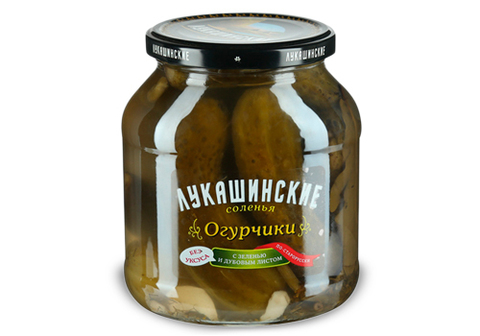 Огурчики соленые "Лукашинские" по-старорусски, 670г