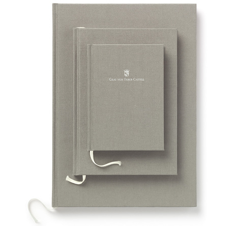 Книжка записная в льняном переплете Graf von Faber-Castell A5 Stone Grey