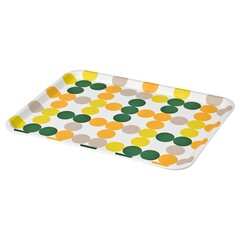 Поднос IKEA BROGGAN (БРЁГГАН), Разноцветный, 37x29 см