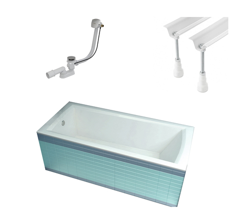 Ravak Domino Plus 70508024 Ванна прямоугольная с каркасом и сифоном 170x75