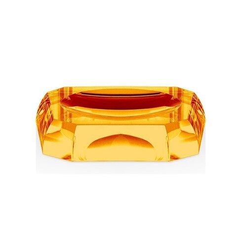 Decor Walther Kristall 0931681 Мыльница, цвет: жёлтый