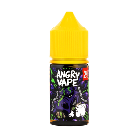 Жидкость Angry Vape Salt 2% ULTRA 30 ml - Бегемот Брутто (черный виноград)