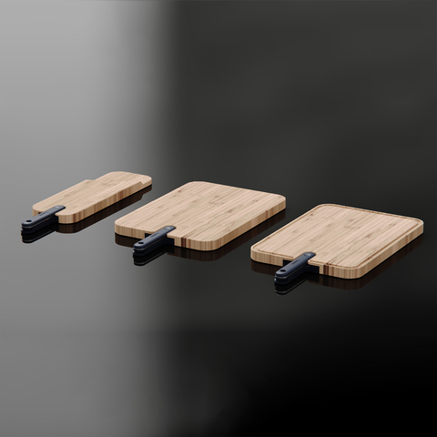 Доска разделочная из бамбука с ножом для нарезки 43х11х2.4 см TREBONN Chopping boards and Knives, арт. 1122100