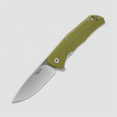 Фото Складной нож LionSteel T.R.E., сталь M390, рукоять титан/G10, зеленый
