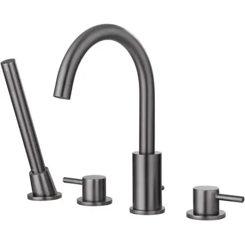 Abber Wasser Kreis AF8113NG Смеситель на борт ванны, цвет: оружейная сталь