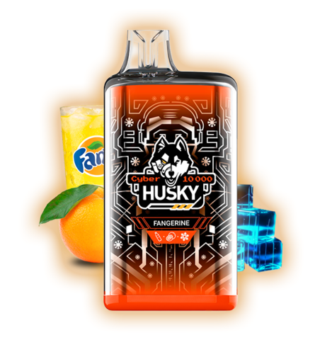 HUSKY CYBER 10000 Fangerine - Фанта Мандарин лед