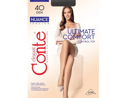 Колготки женские 40 Den Nuance, р.5 Nero Conte