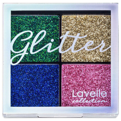 LavelleCollection Тени 4-цветные для век Glitter тон 03 Карнавал