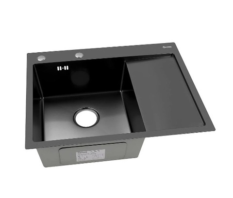 Мойка для кухни из нержавеющей стали толщина 3мм. ARONA 650.505 L графит