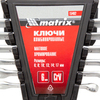 Набор ключей комбинированных, 6-17 мм, 6 шт, CrV, матовый хром Matrix — фото 4