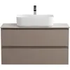 BelBagno KRAFT-900-2C-SO-СO База под раковину подвесная с фрезерованными ручками по всей длине фасада с двумя выкатн. ящ., Бежевый Мат., 900x455x500