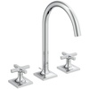Ideal Standard Joy Neo BD143AA Двурукоятковый смеситель для раковины под 3 отверстия, с донным клапаном, 5 л/мин Chrome (Хром)