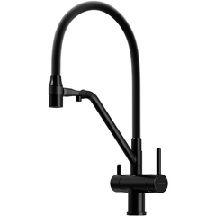 Sancos Dora SC4003MB Смеситель для кухни с гибким изливом и возможностью подключения фильтра для воды, цвет: чёрный фото