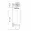 WasserKRAFT Isen K-4027 Туалетный ершик, цвет: хром
