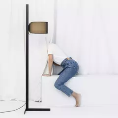 Торшер Stand Up черного и белого цвета E27 20W