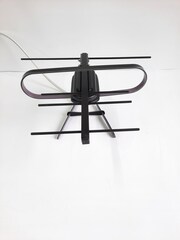 ТВ АНТЕННА КОМНАТНАЯ ТРИАДА-3325 ДЛЯ ЦИФРОВОГО ТВ, DVB-T2 АКТИВНАЯ ЧЕРНАЯ