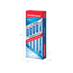 Ручка гелевая неавтоматическая ErichKrause G-Tone, цвет чернил синий