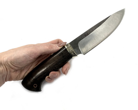 Нож Сокол, 95Х18 со следами ковки, венге, мельхиор