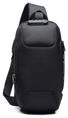 Рюкзак однолямочный Ozuko 9223 Black - 2