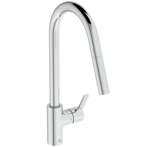 Ideal Standard Gusto BD414AA Смеситель для кухонной мойки с высоким трубчатым вытяжным изливом R-типа