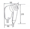 Nofer HOTELline 02055.W Фен настенный белый 1200 W