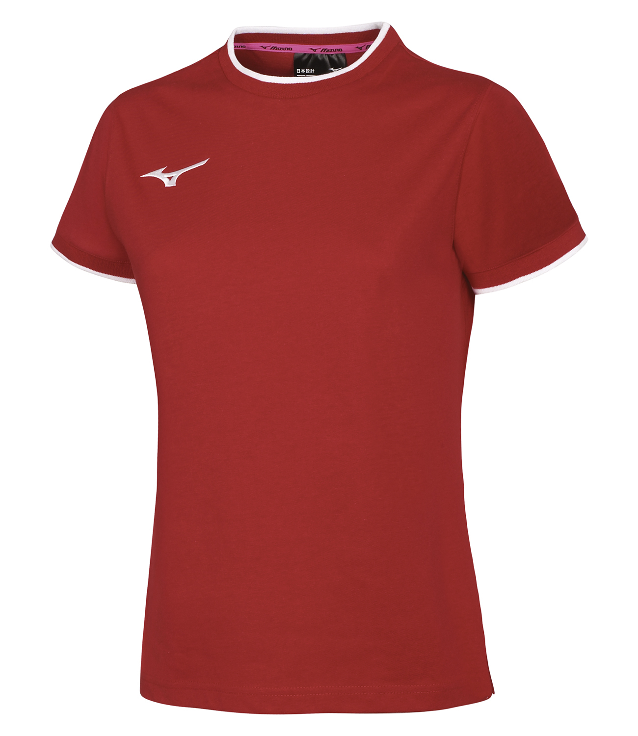 Mizuno Tee женская беговая футболка красная