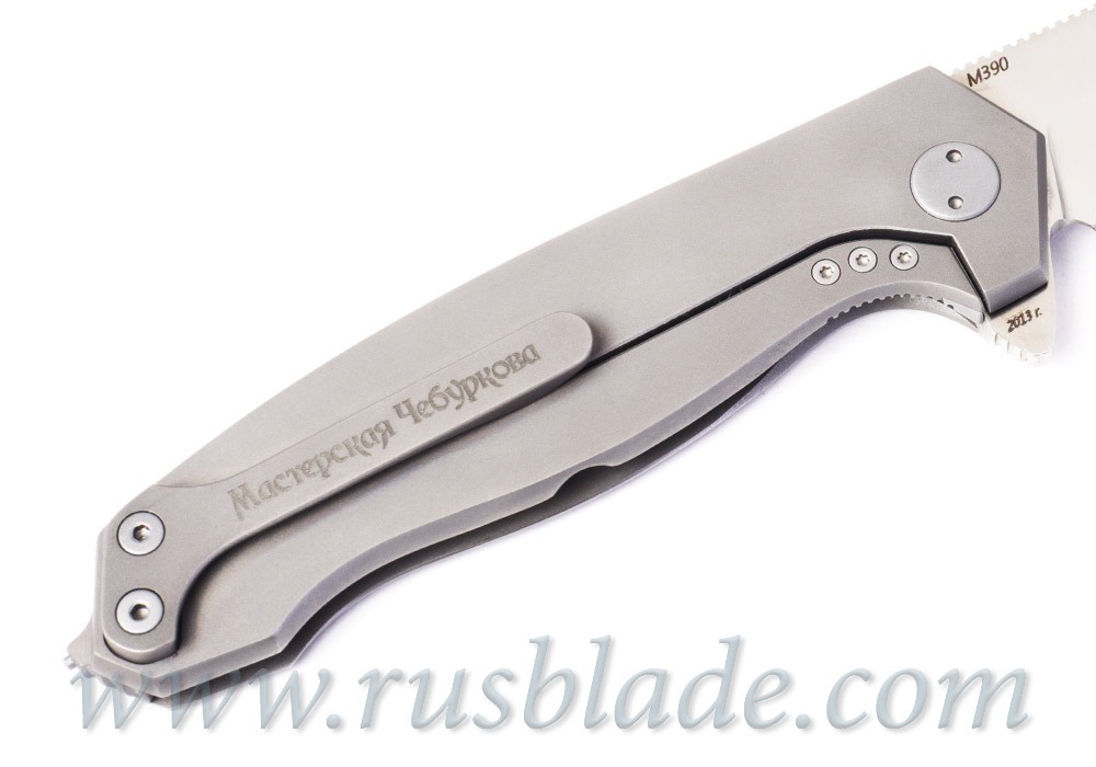 Cheburkov Wolf M390 Titanium limited Knife - фотография 