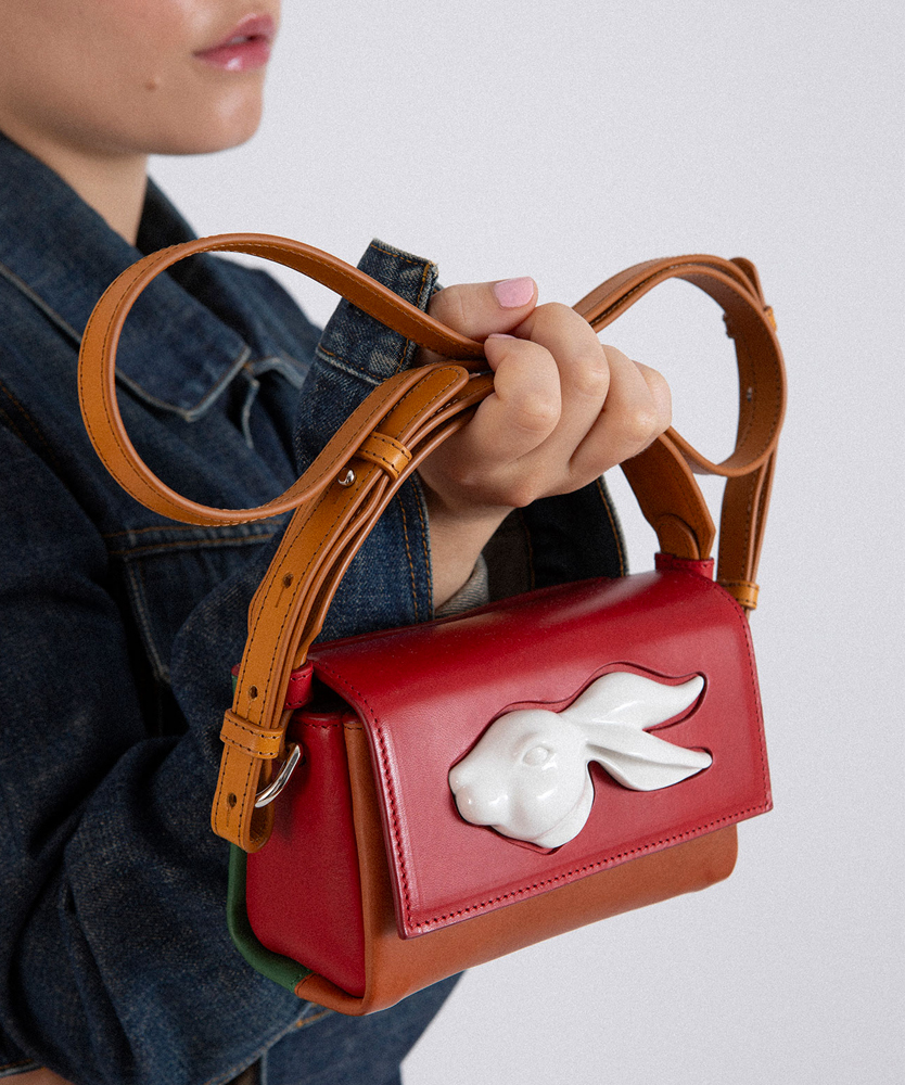 Сумка Flap Mini Rabbit Head Multi TOMATO NEW