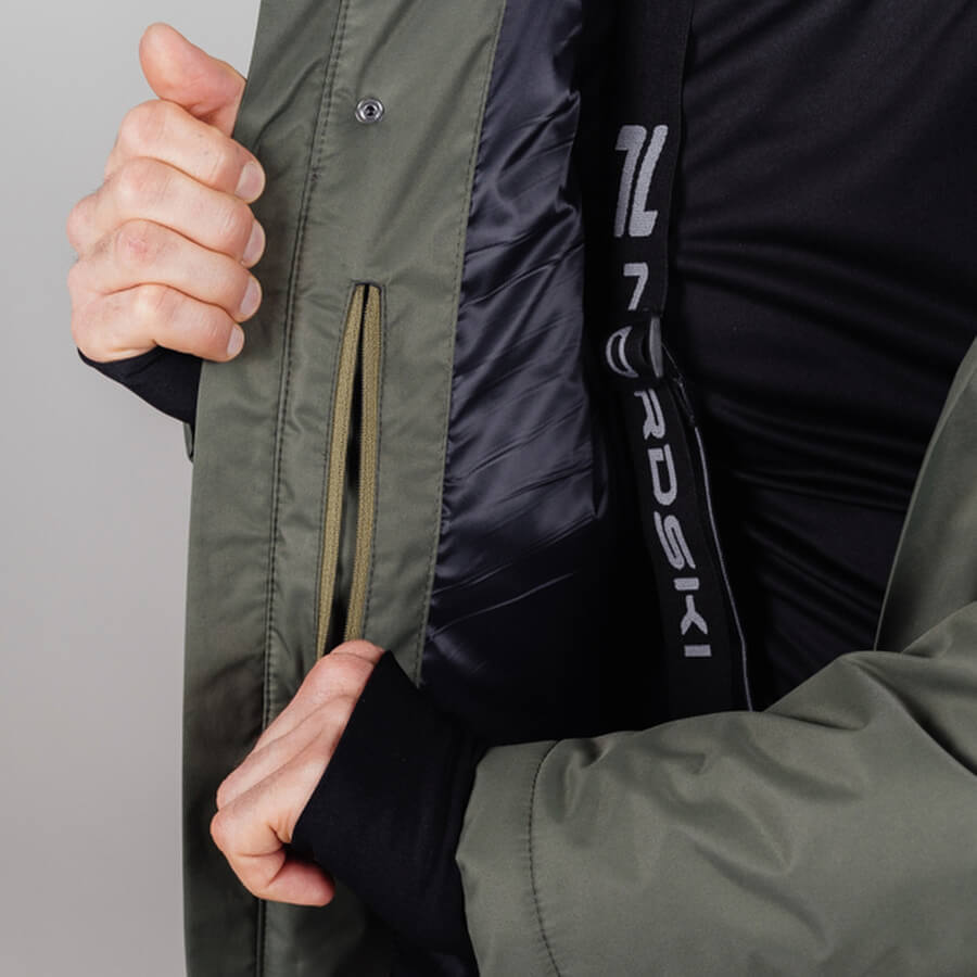 Зимний лыжный костюм мужской Nordski Premium khaki - 4