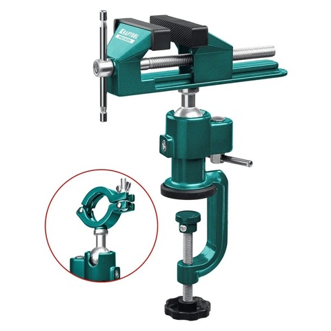 KRAFTOOL Precision, 75 мм, шарнирно-поворотные тиски (32711-75)