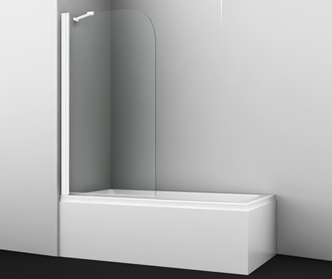 WasserKRAFT Leine 35P01-80WHITE FIXED Шторка для ванны, цвет: белый