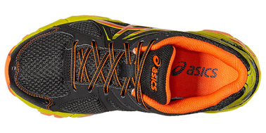 Asics Gel Stormplay GS GoreTex кроссовки для бега детские черные-оранжевые - 4