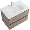 BelBagno KRAFT-600-2C-SO-СO База под раковину подвесная с фрезерованными ручками по всей длине фасада с двумя выкатн. ящ., Бежевый Мат., 600x455x500