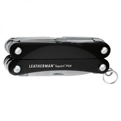 Мультитул-брелок Leatherman Squirt PS4 Black, 9 функций (831233) цвет чёрный | Multitool-Leatherman.Ru