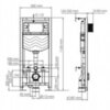 WasserKRAFT Aller 10TLT.010.ME.MG01 Инсталляция для унитаза с клавишей, цвет: золото