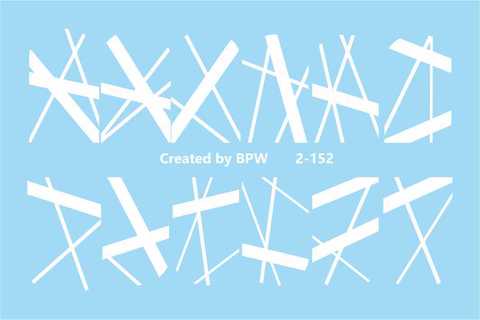 BPW  5 СЛАЙДЕР-ДИЗАЙН БЕЛЫЕ ПОЛОСКИ, SD3-144