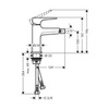 Hansgrohe Metropol 32520000 Смеситель для биде однорычажный с донным клапаном