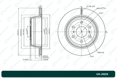 Диск тормозной G-brake  GR-21029