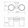 WasserKRAFT Isen K-4028D Стакан, цвет: хром