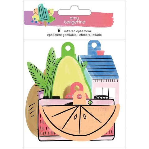 Высечки объемные двусторонние  -Amy Tan Stay Sweet от American Crafts-6шт